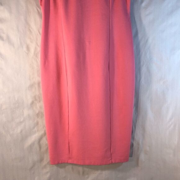 Daniel Cremieux Pink Short Sleeve Mid Length Sheath Dress Scoop Back M - Picture 3 of 10